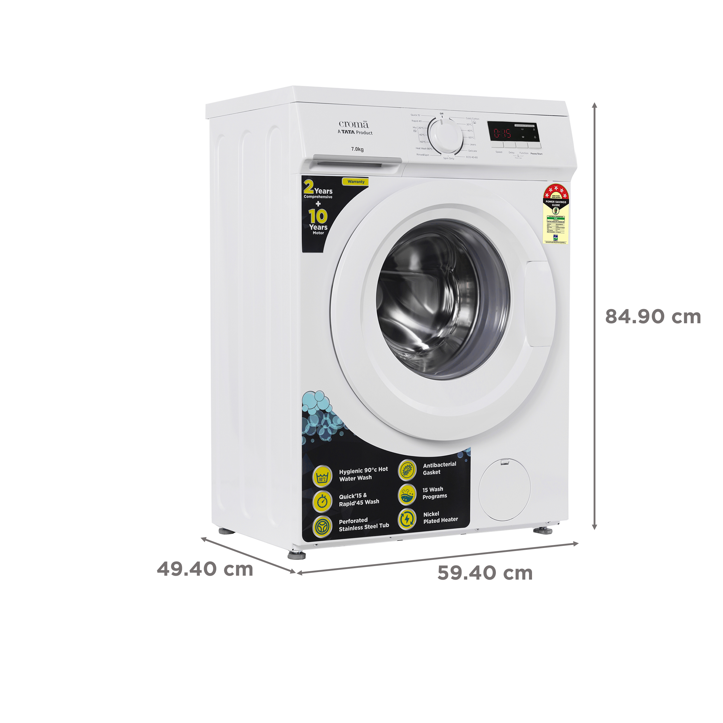 Croma front deals load washing machine